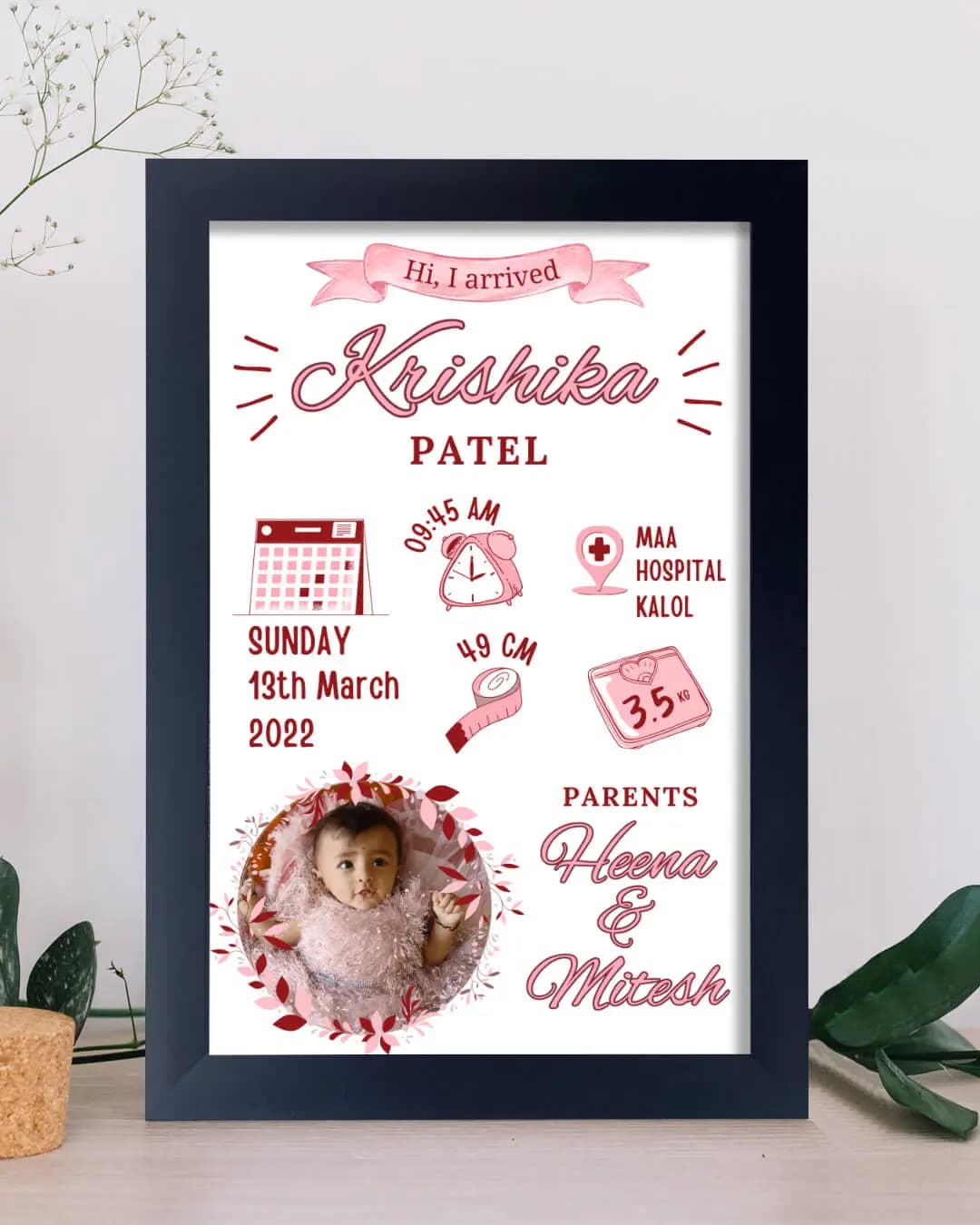 Customized Baby Photo Frame product image
