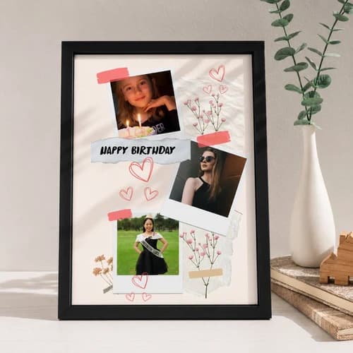 Customized Birthday Collage Photo Frame product image