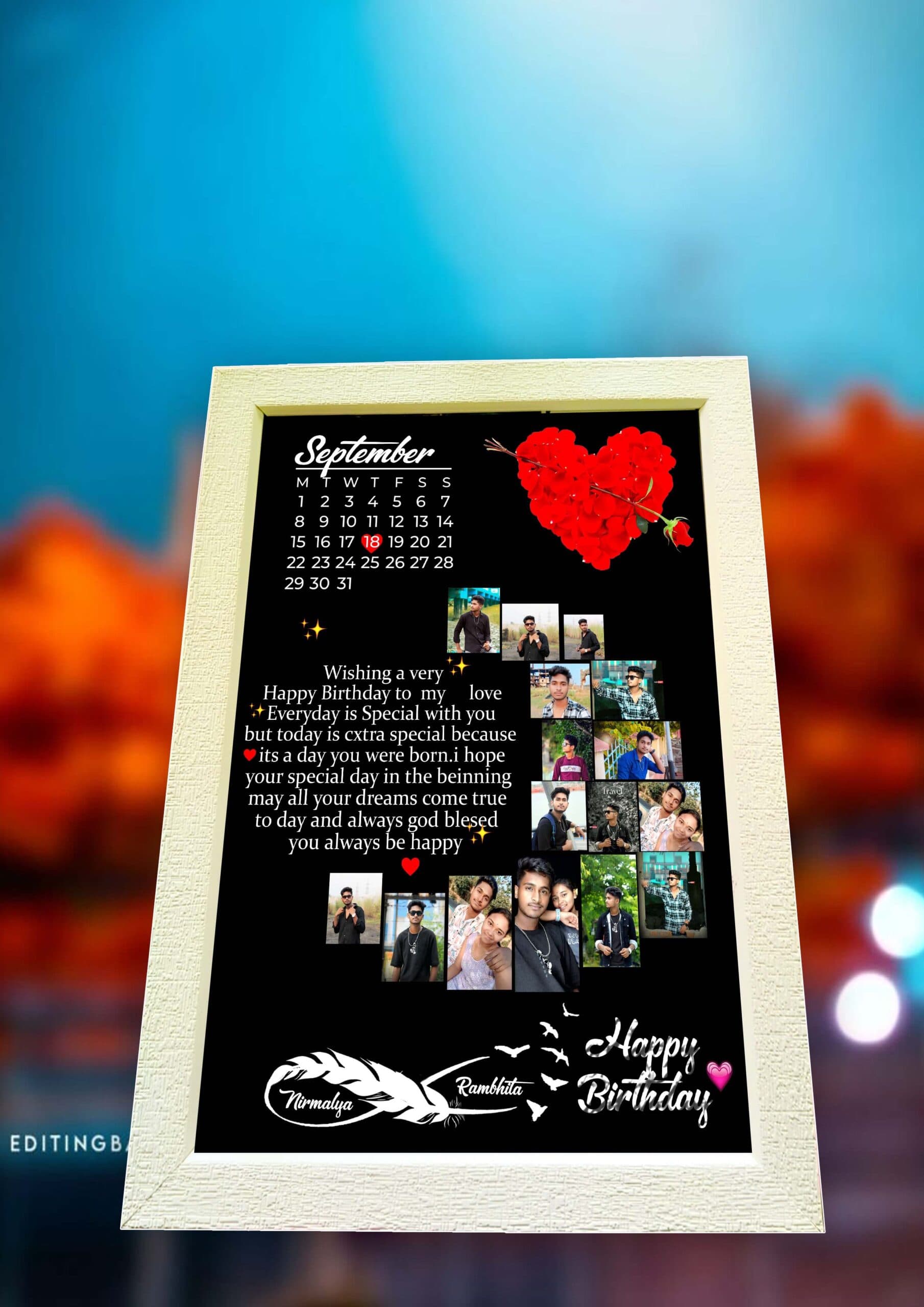 Customized Birthday Photo Frame product image