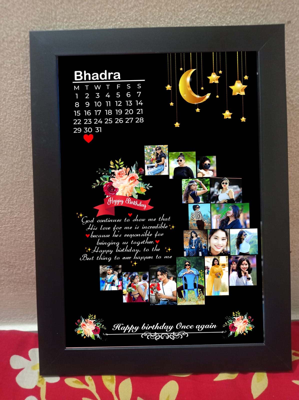 Customized Birthday Collage Photo Frame product image