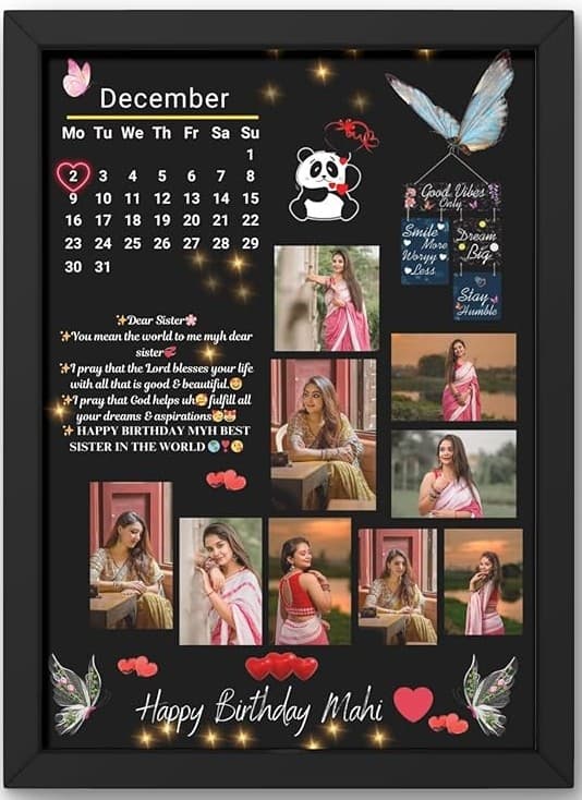 Customized Birthday Collage Photo Frame product image